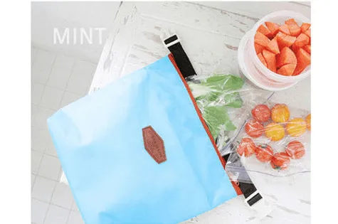 2 x Portable Thermal Cooler Insulated Lunch Bags