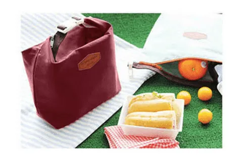 2 x Portable Thermal Cooler Insulated Lunch Bags
