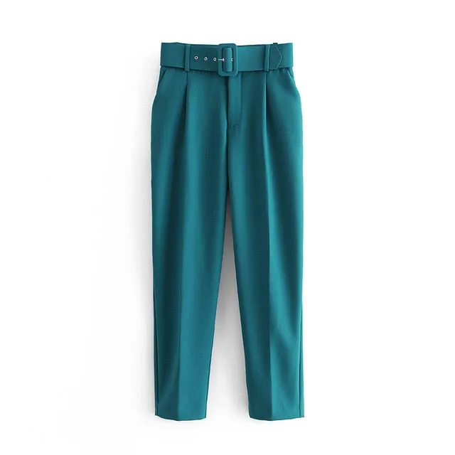 2021 Women's Elastic Waistband Slim Trousers Sizes XS - L