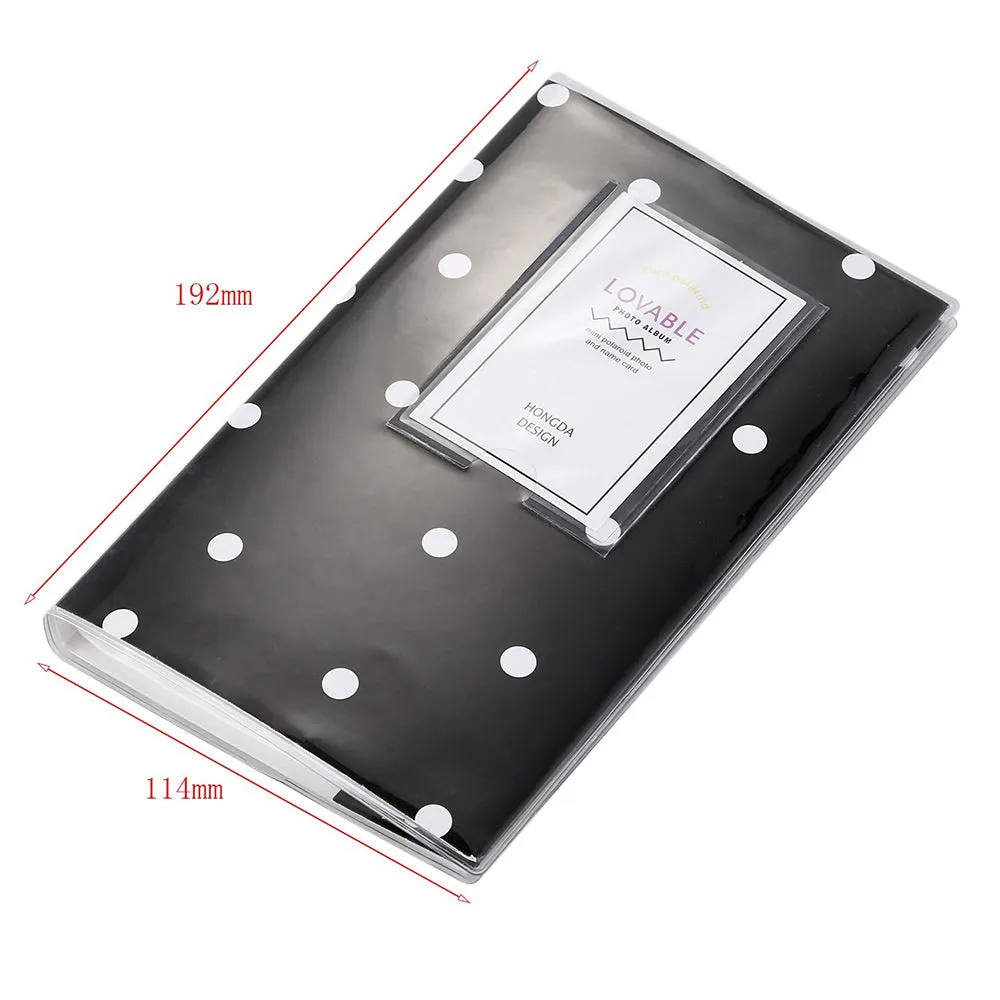 84 Pockets Mini Photo Album for Fujifilm Instax Mini 7s 8 8  9 25 26 50s 70 90 Instant Camera & Name Card - Dots Design