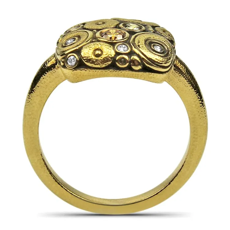Alex Sepkus 18k Yellow Gold Soft Mosiac Ring