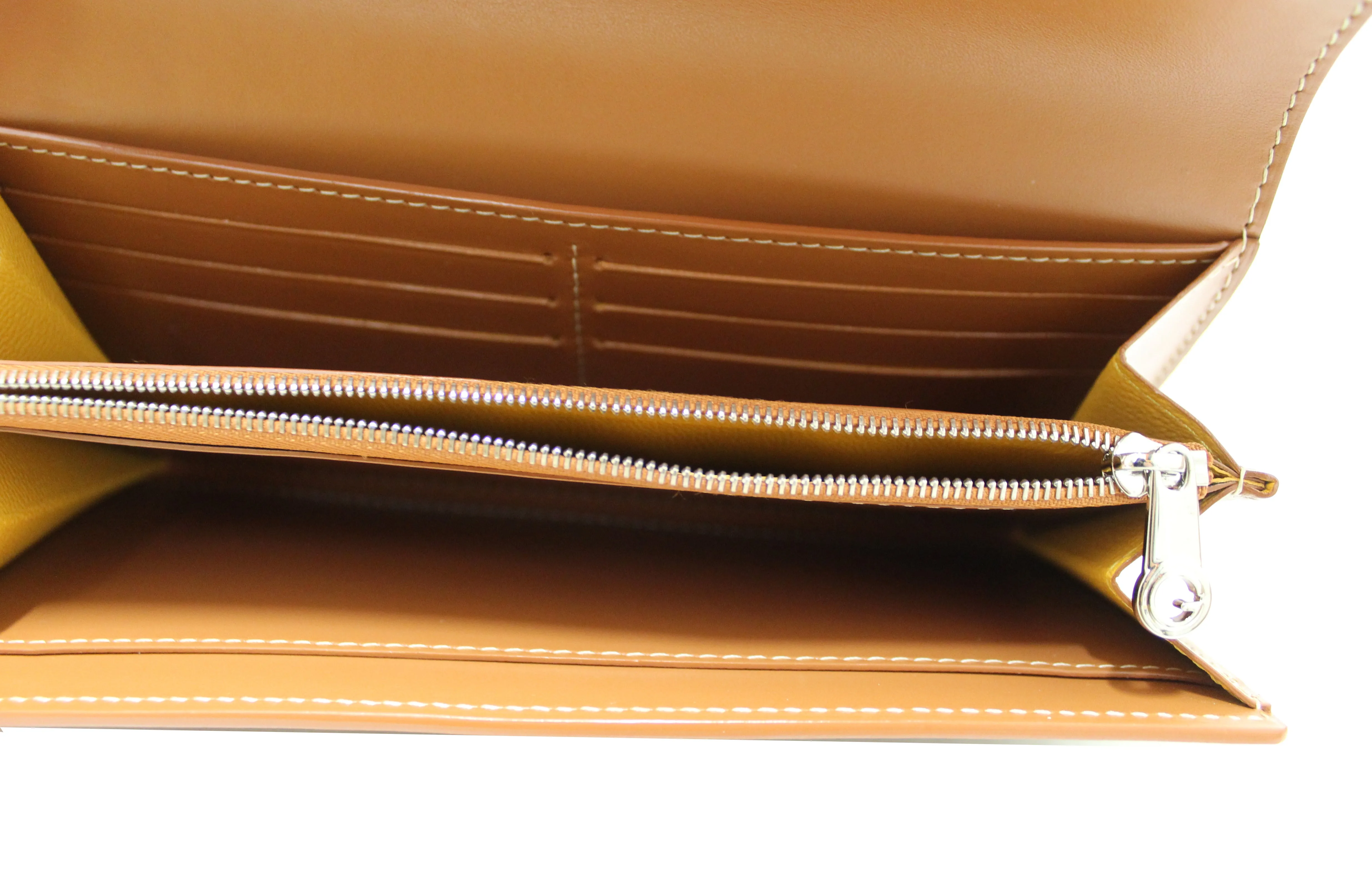 Authentic Goyard Black Goyardine Canvas Varenne Long Wallet