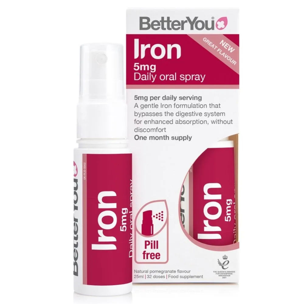 BetterYou Iron 5mg Daily Oral Spray 25ml