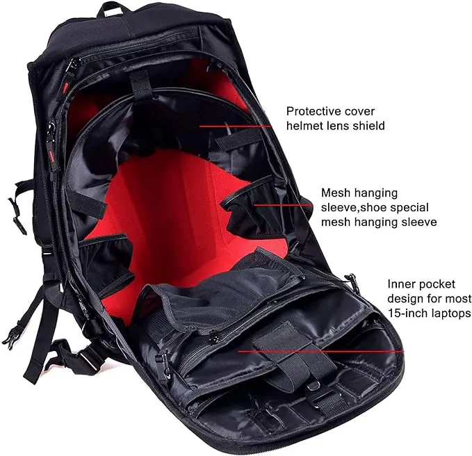 BFR Helmet Motorcycle Hard Shell Backpack