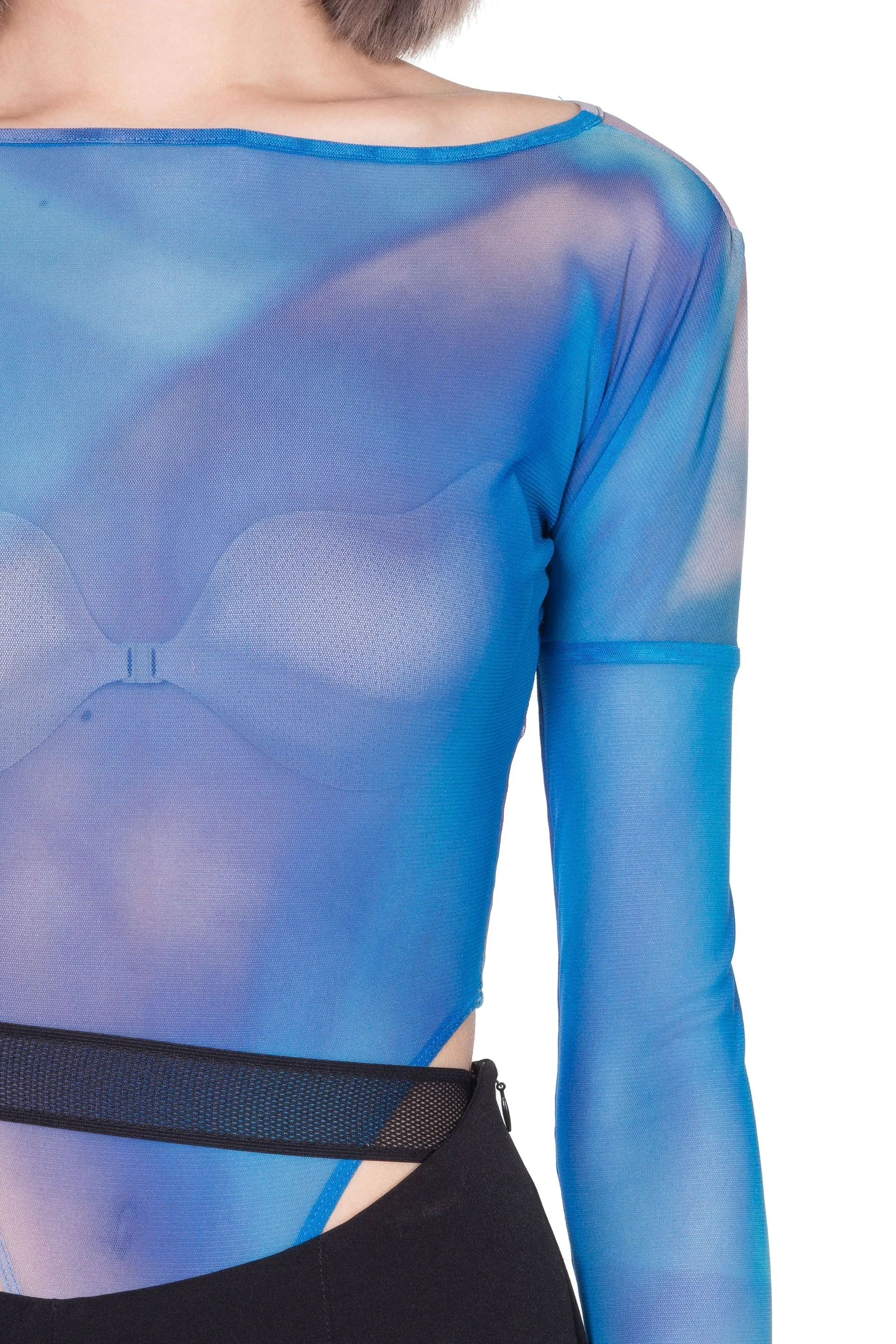 Blue Painted Bodysuit
