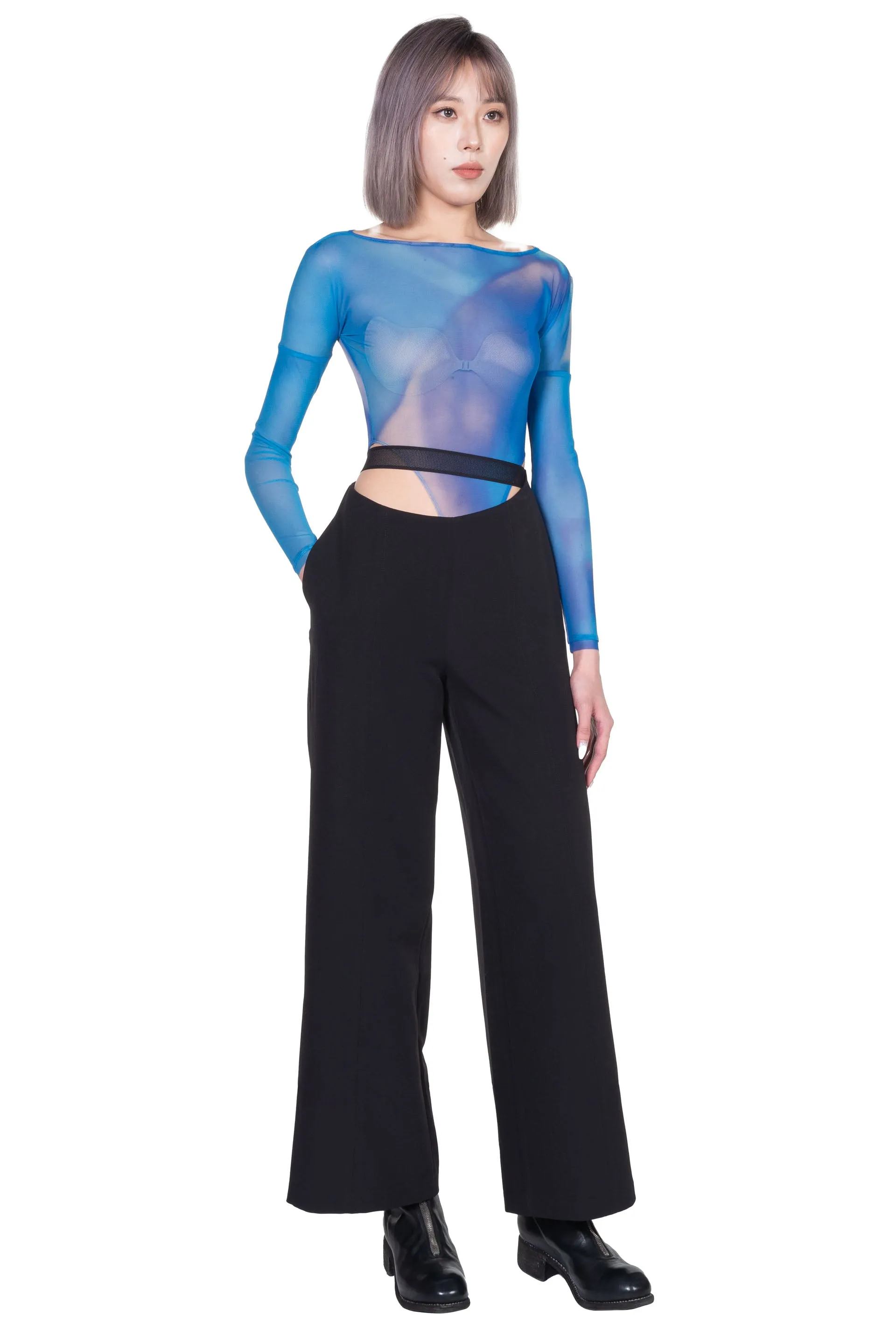 Blue Painted Bodysuit