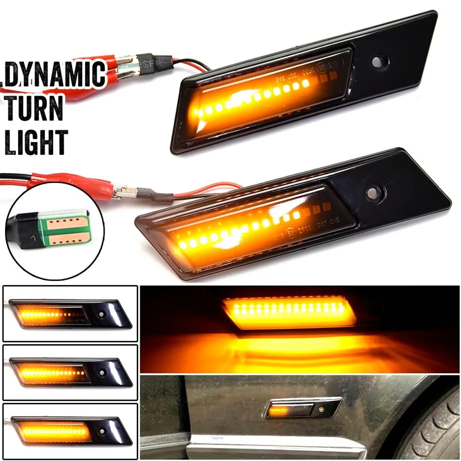 BM E36 3-Series (90-98) Smoked LED Sequential Side Markers