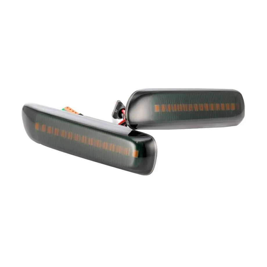 BM E46 3-Series (97-06) Smoked LED Sequential Side Indicator Markers
