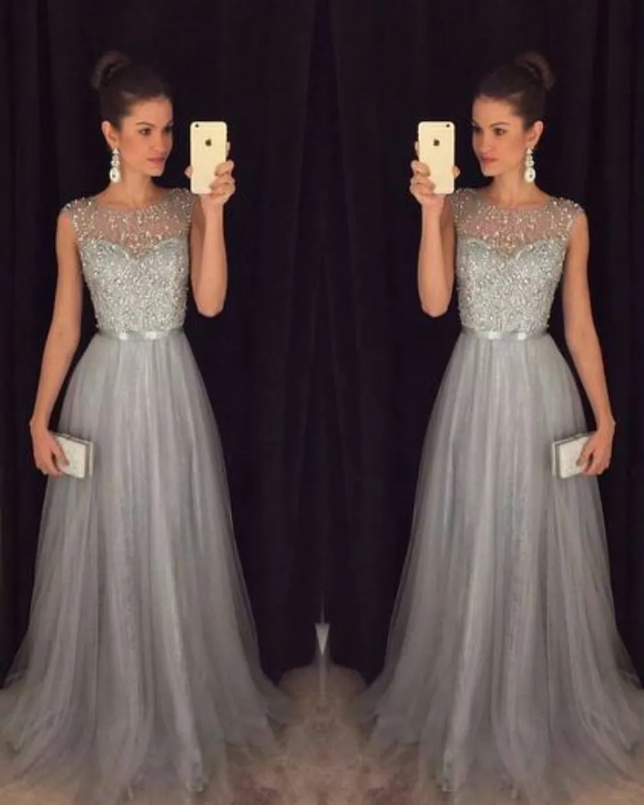 Bohemian Chic Wedding Guest Dress Fishtail Chiffon Sleeveless Sequined Bridesmaid Elegant Dress