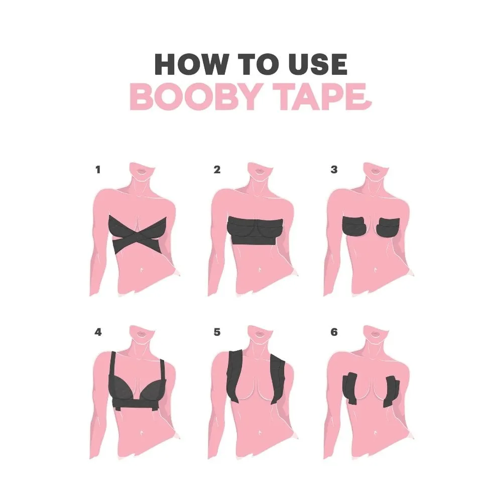 Booby Tape White 5cm x 5m Roll