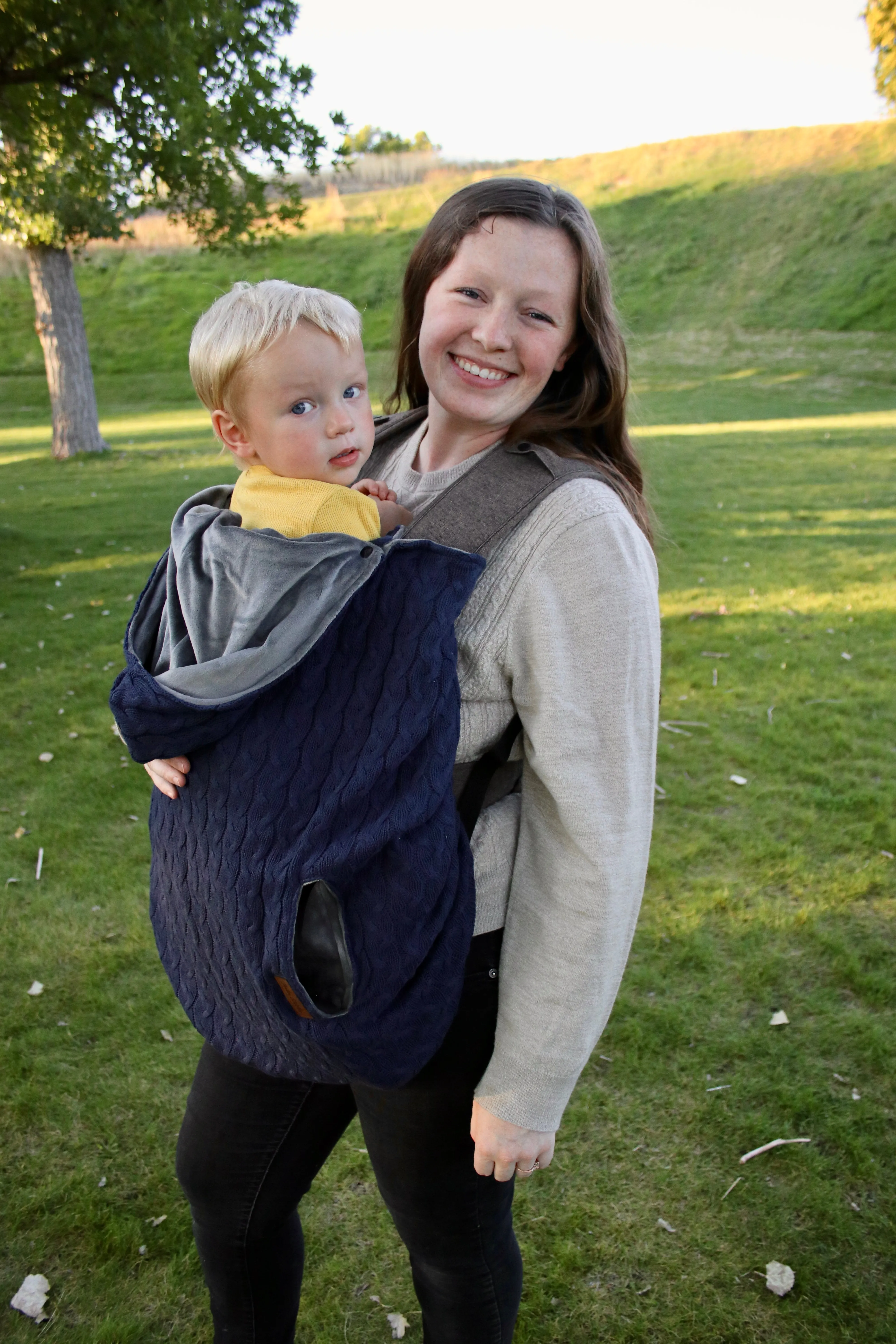 Bordeaux Cable Knit - Sweater Knit Carrier Cover