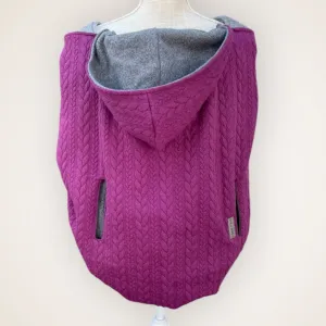 Bordeaux Cable Knit - Sweater Knit Carrier Cover