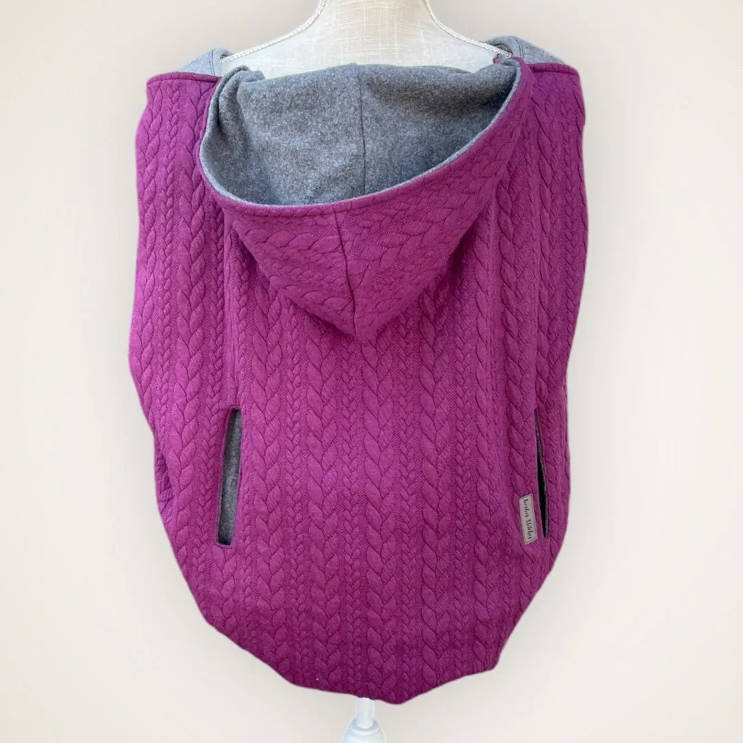 Bordeaux Cable Knit - Sweater Knit Carrier Cover
