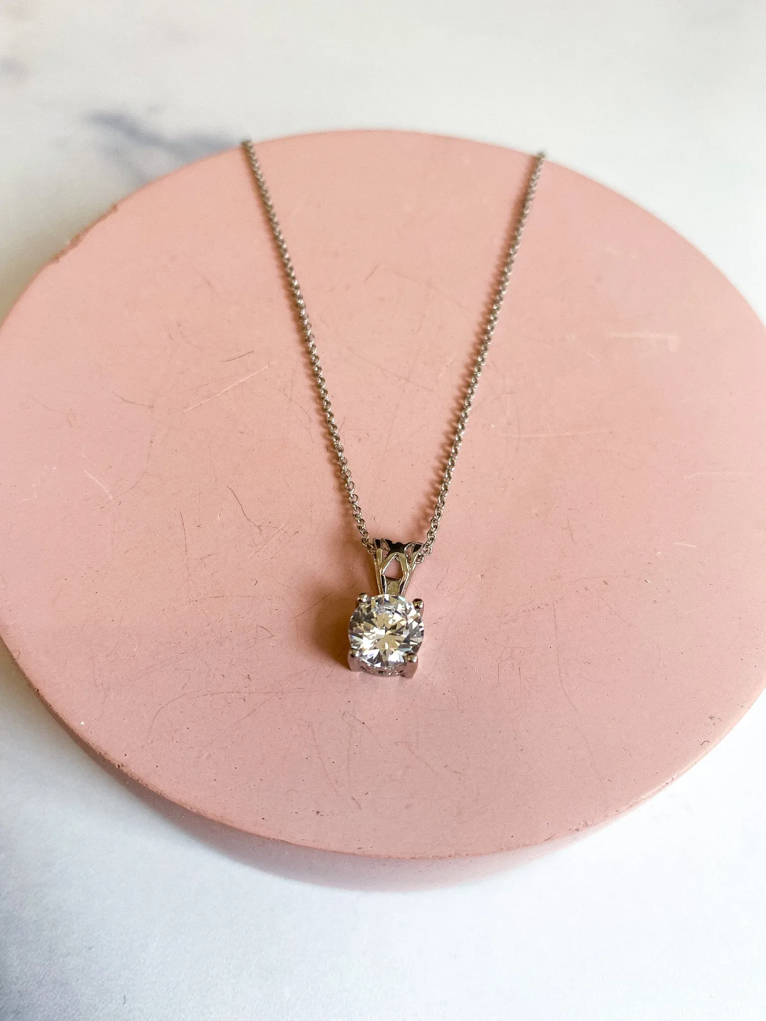 Brilliant Round Pendant Necklace