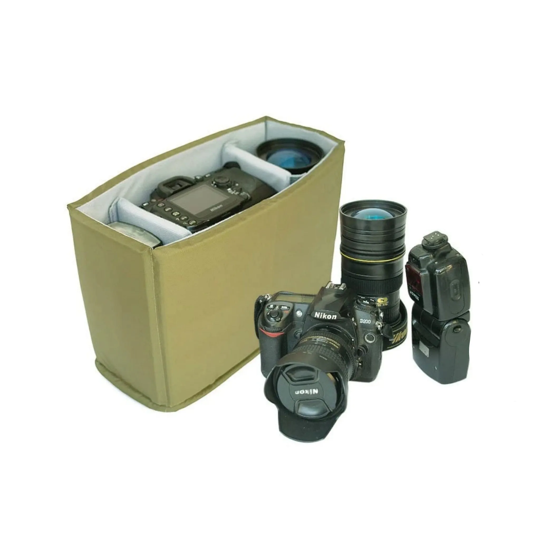 Camera Insert Bags - Army Green