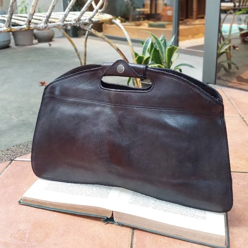 Campomaggi/Grey Brown Clutch Bag