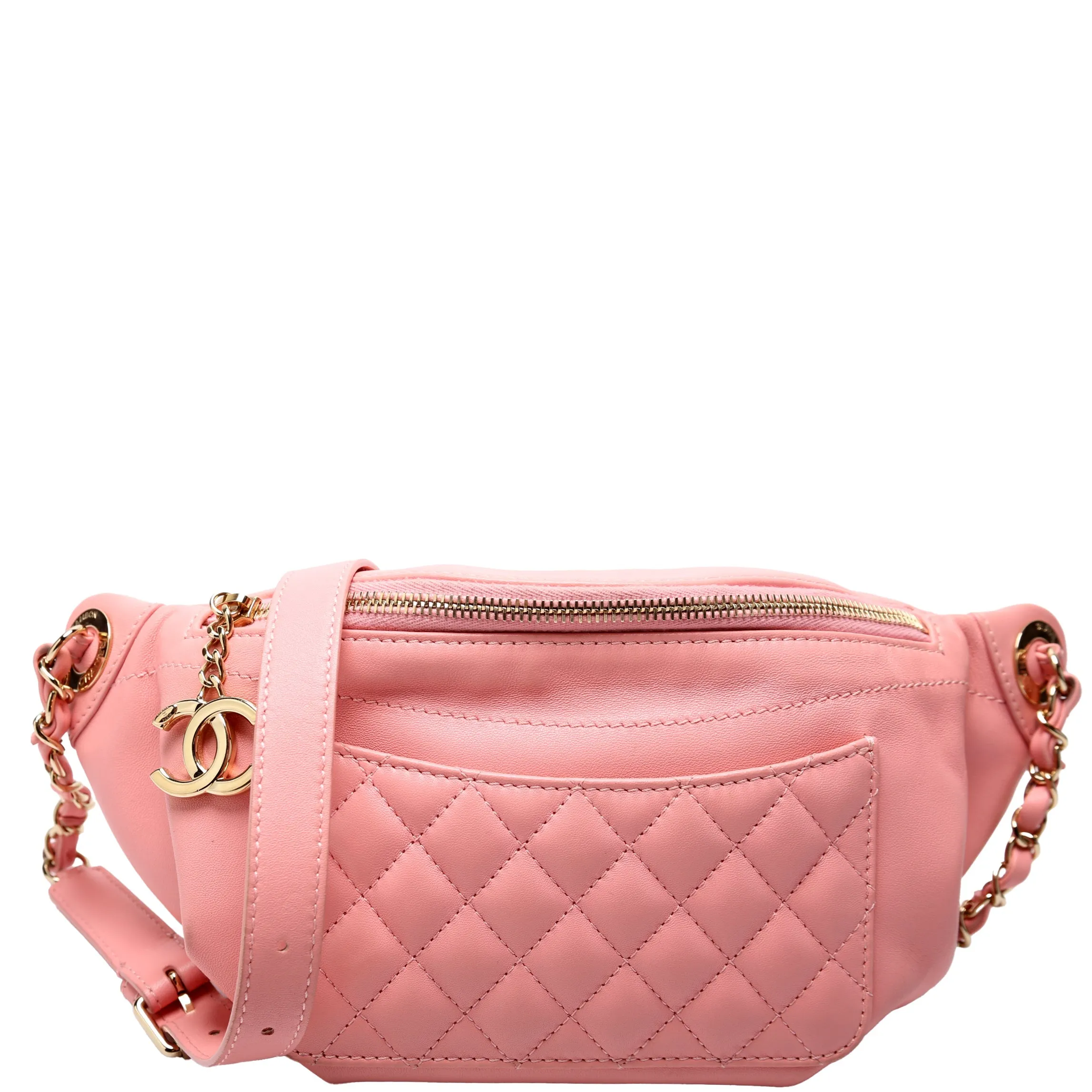 CC Waist Bag Quilted Lambskin 27M