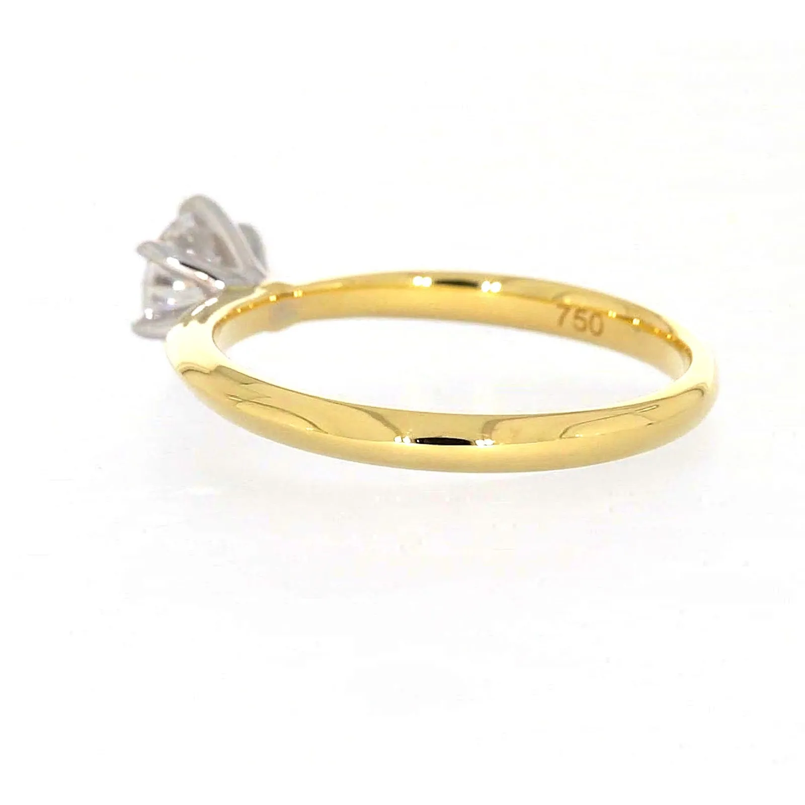 Celebration 18ct Yellow Gold Round Brilliant Cut 1/2 Carat tw of Certified Lab Grown Diamonds Ring