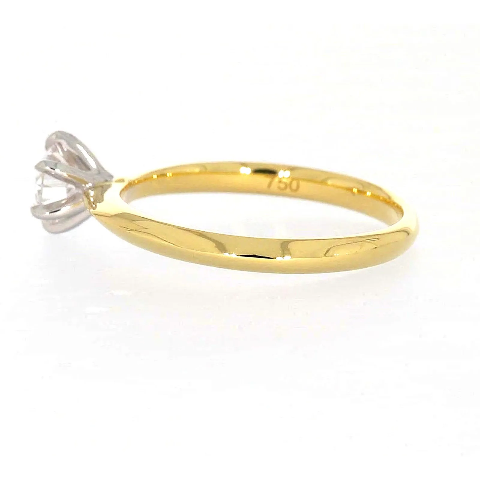 Celebration 18ct Yellow Gold Round Brilliant Cut 1/2 Carat tw of Certified Lab Grown Diamonds Ring