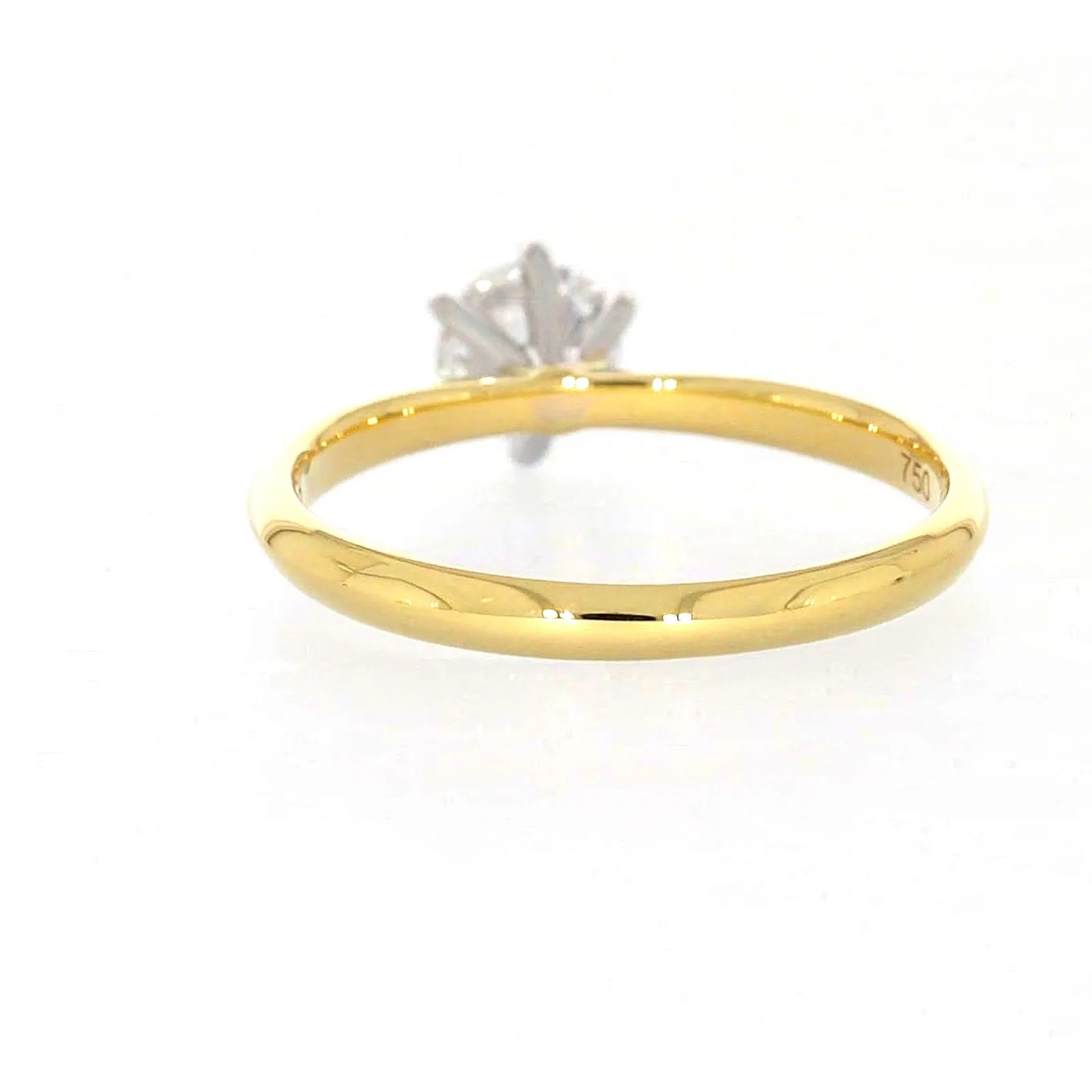 Celebration 18ct Yellow Gold Round Brilliant Cut 1/2 Carat tw of Certified Lab Grown Diamonds Ring