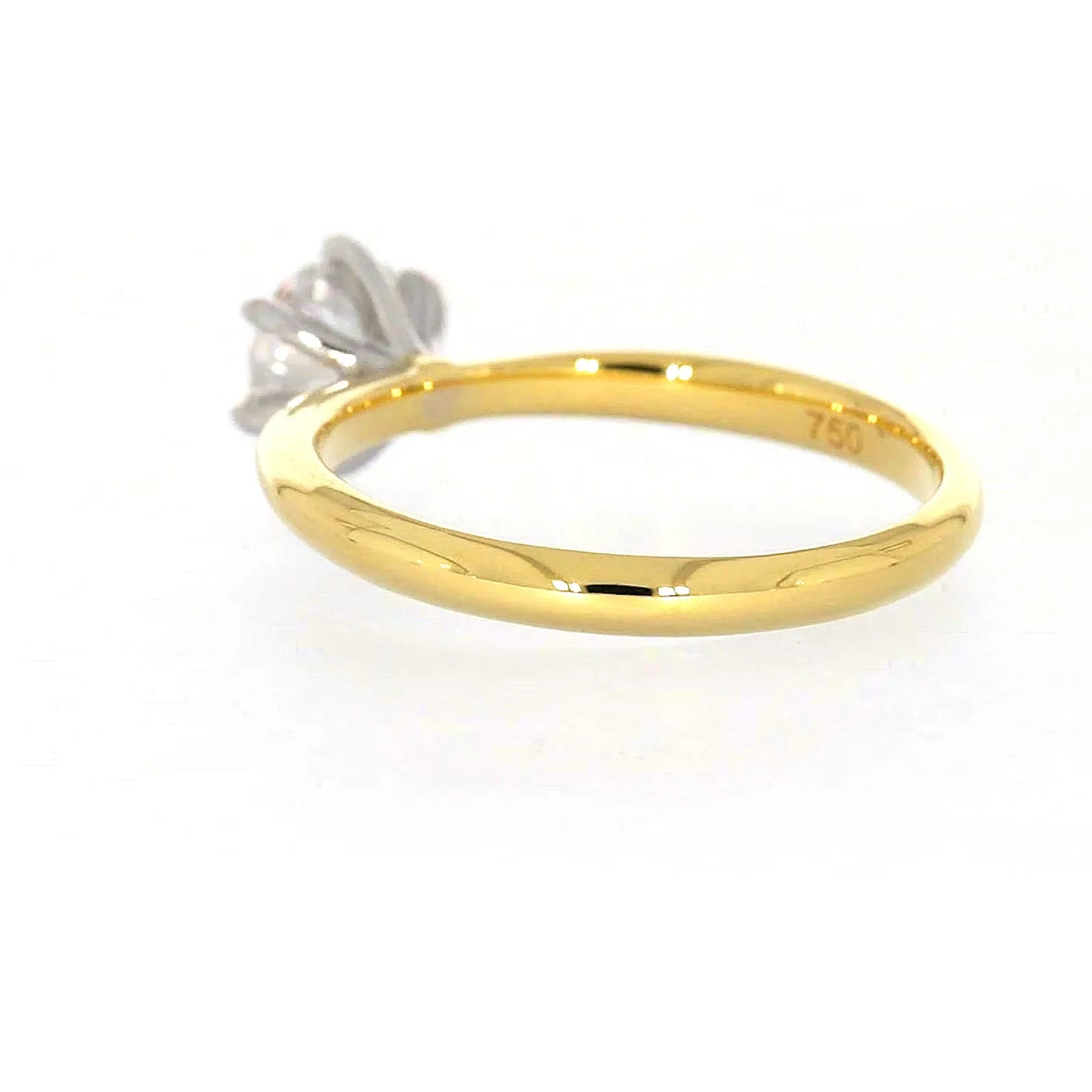 Celebration 18ct Yellow Gold Round Brilliant Cut 3/4 Carat tw of Certified Lab Grown Diamonds Ring