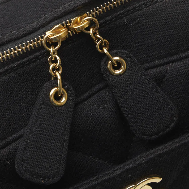 Chanel CC Chevron Pocket Camera Bag  Cotton Tote Bag in Excellent condition