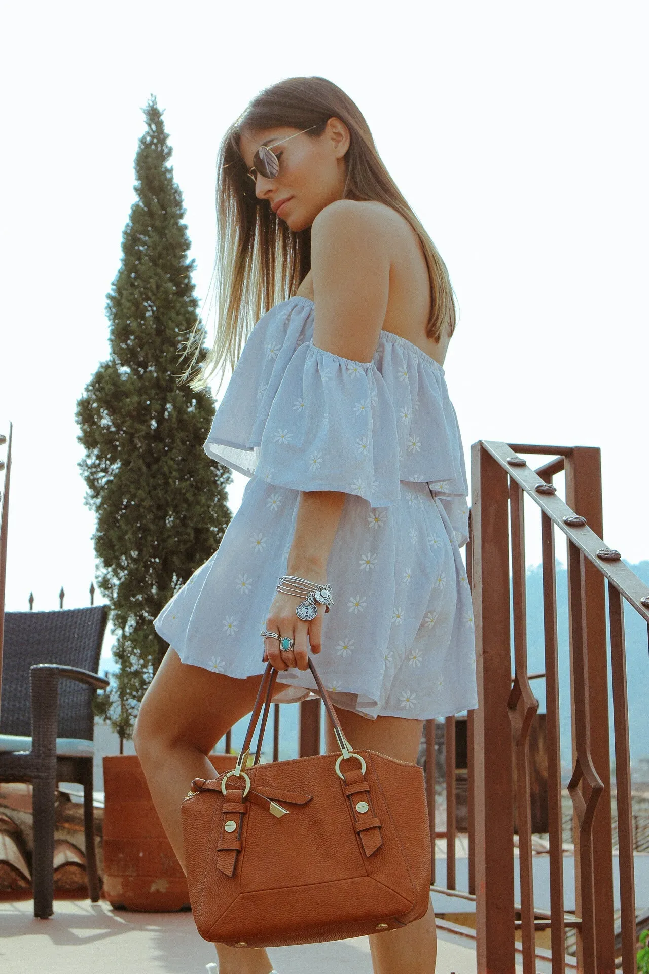 Coconut Island Satchel in Cognac