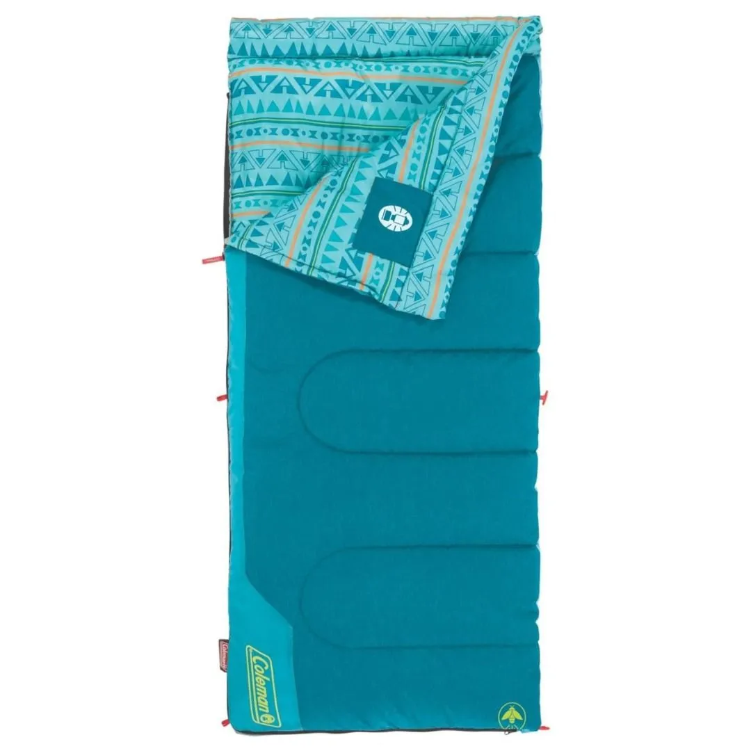 Coleman Kids Sleeping Bag, Teal