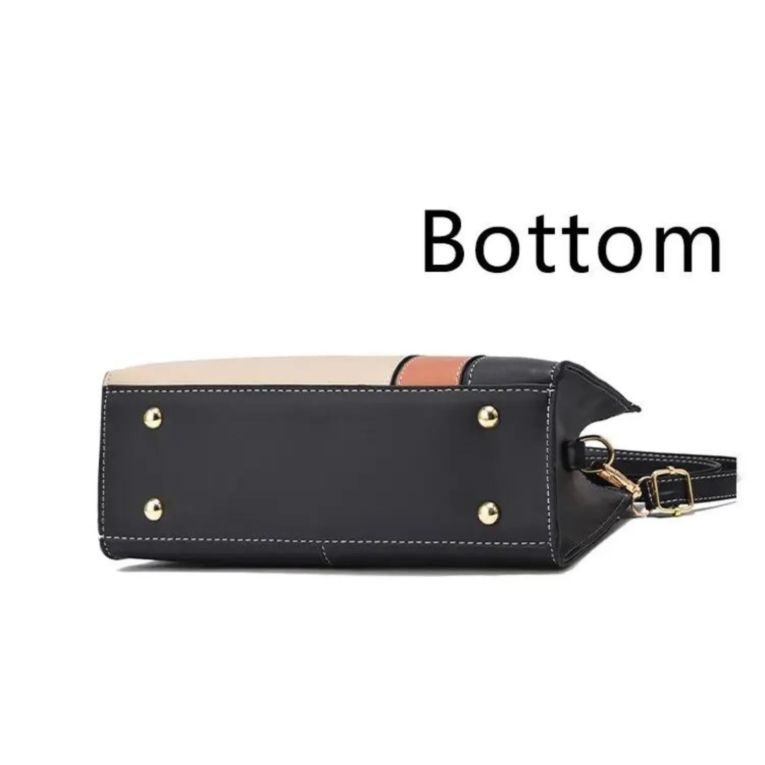 Contemporary Patchwork Leather Tote