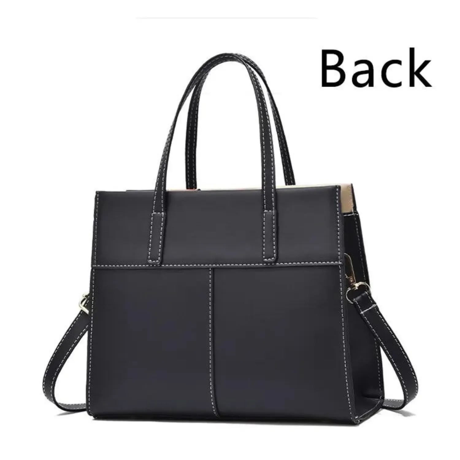 Contemporary Patchwork Leather Tote