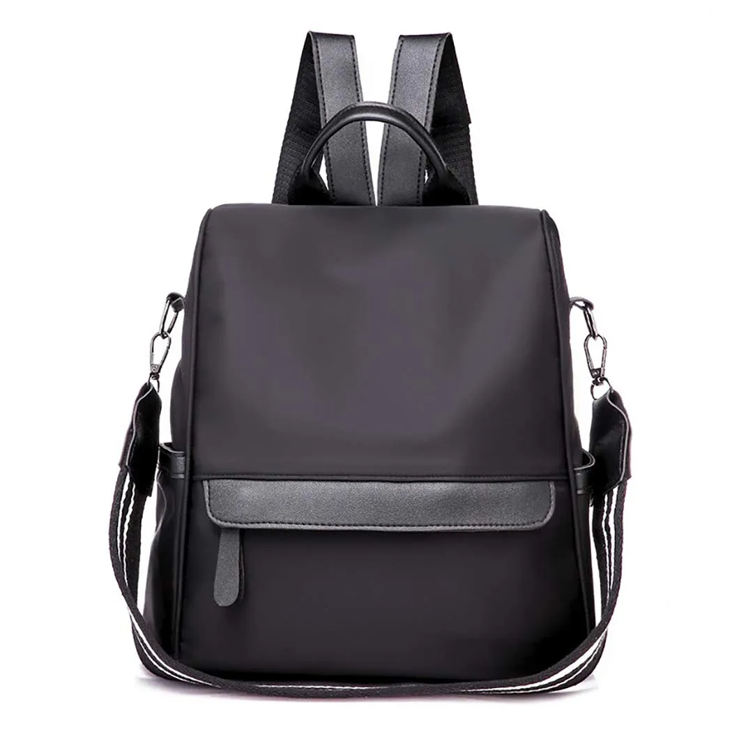 COOFIT Womens Backpack Casual Daypack Nylon Backpack Anti-theft Backpack Black Backpack Small