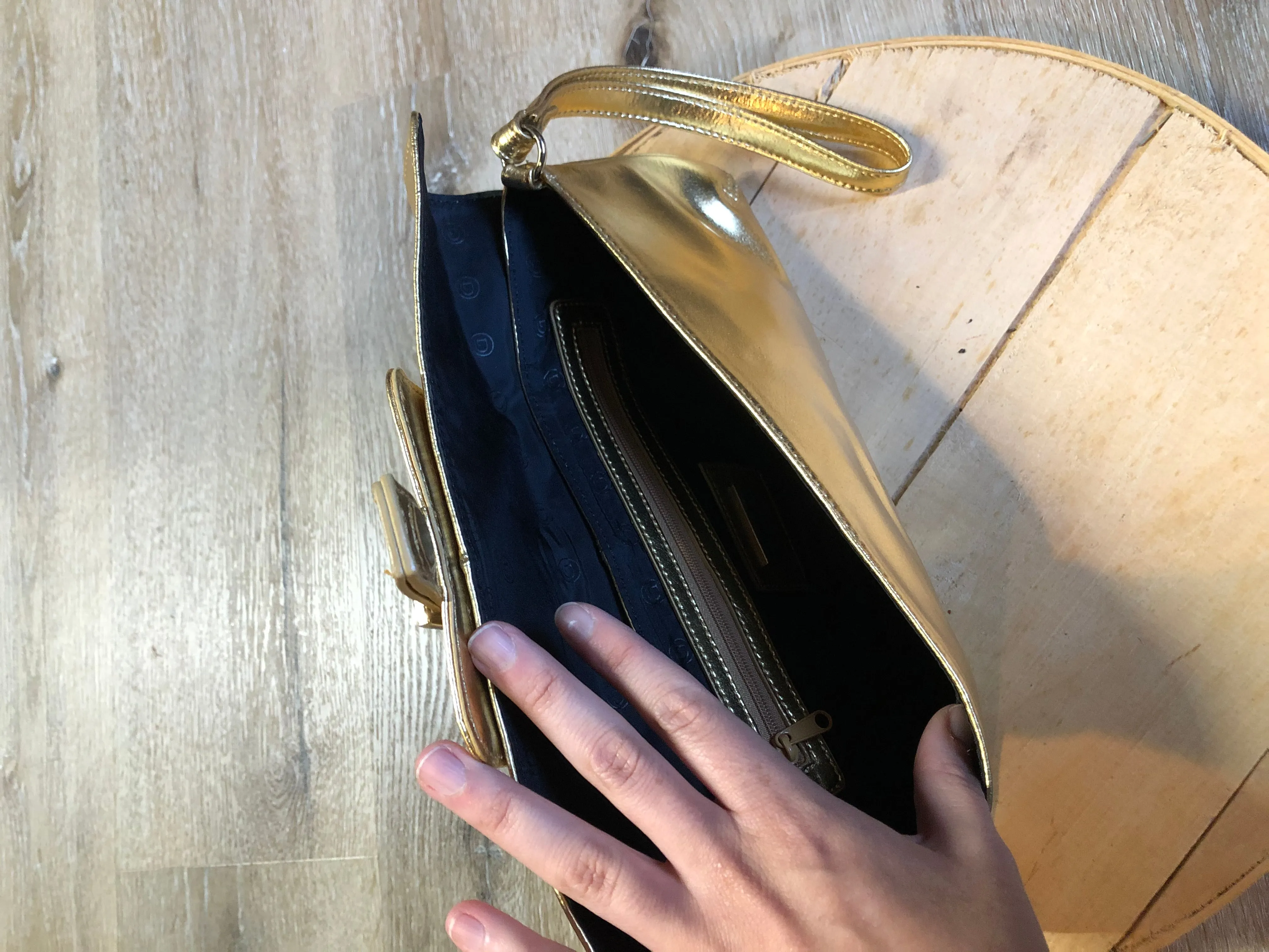 Danier Gold Clutch