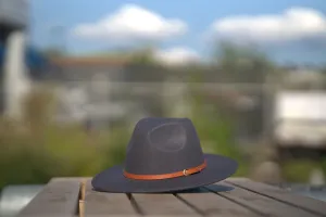 Dark Grey Fedora Hat