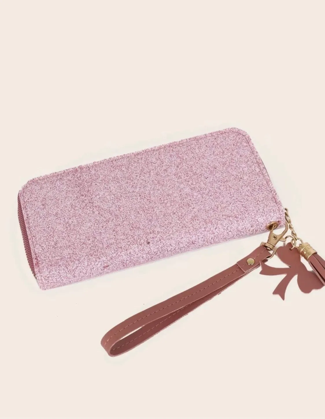 Dark Pink Glitter Wallet