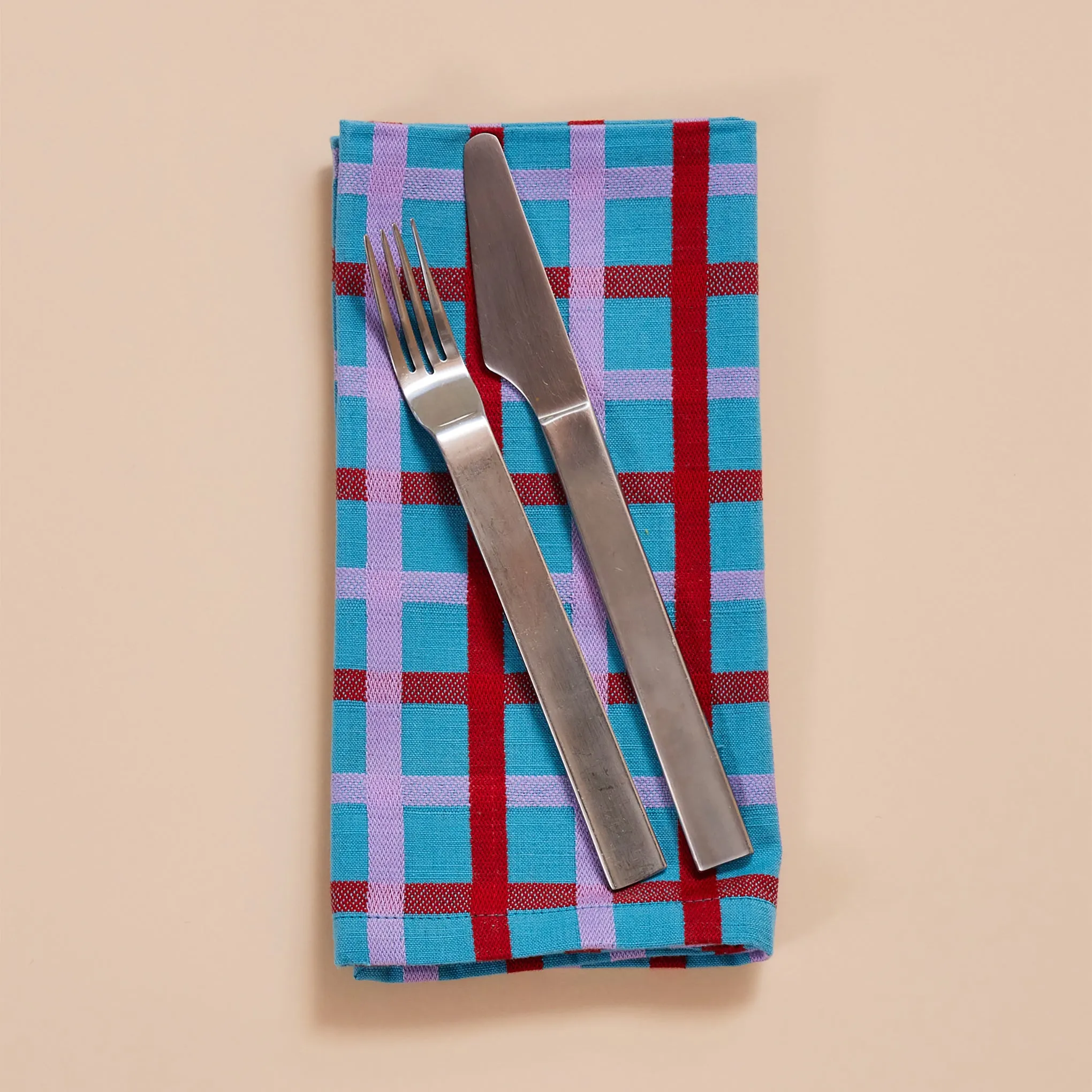 Dusen Dusen Plaid Cotton Napkins - Set of 4