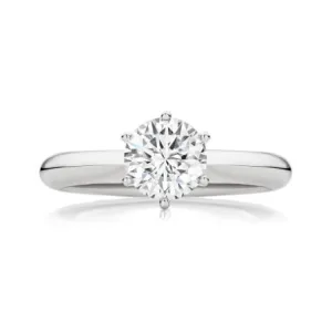 Endless Taylor Round Brilliant Cut Diamond Engagement Ring | 18K White Gold