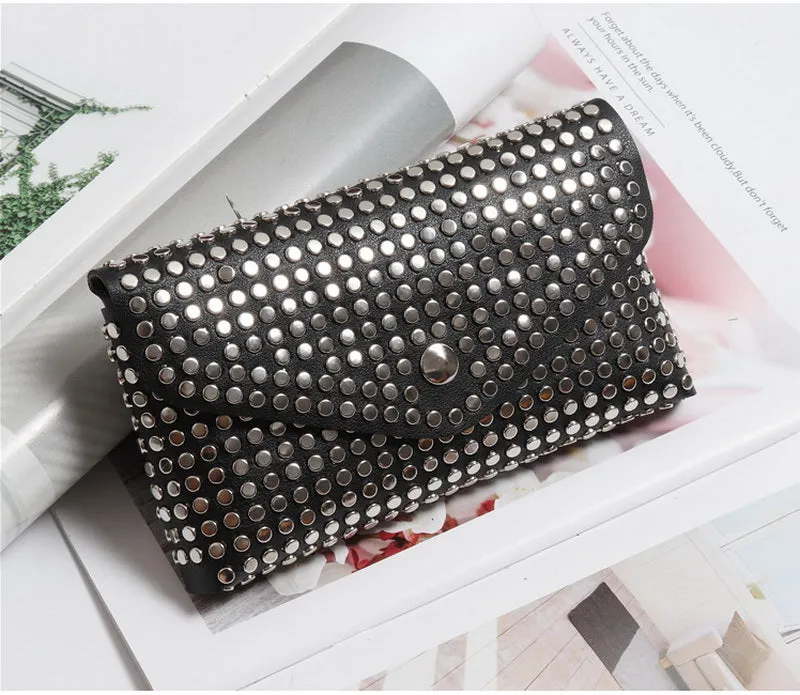 Fashion Luxury Rivets Fanny Pack Belt Bag