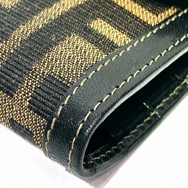 Fendi Zucca Canvas Leather Bifold Wallet