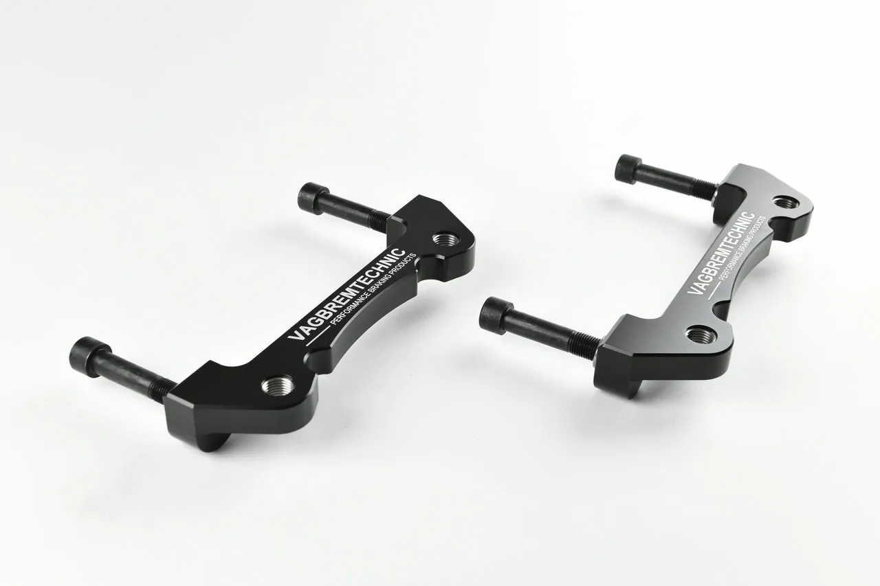 Front Caliper Carrier Kit - Allows Fitment of TTRS/RS3 4 Piston Brembo Calipers to OE 340 or 345mm Discs (AK0003)  (Audi / SEAT / SKODA / VW)
