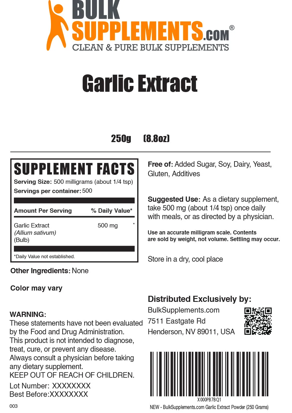 Garlic Extract Powder