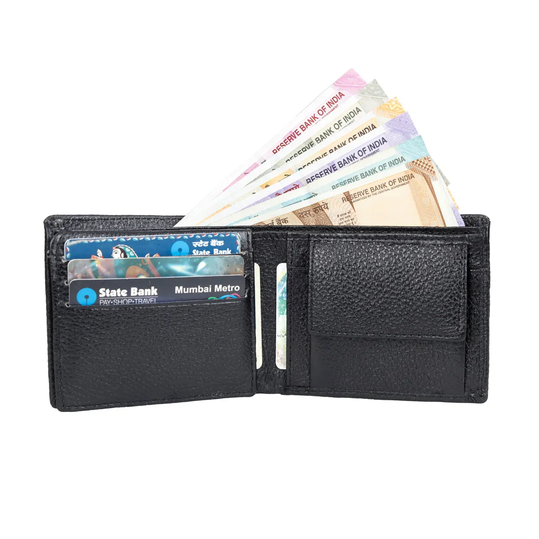 Genuine Grained Leather Wallet For Men