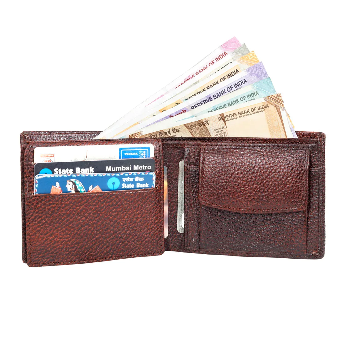 Genuine Grained Leather Wallet For Men