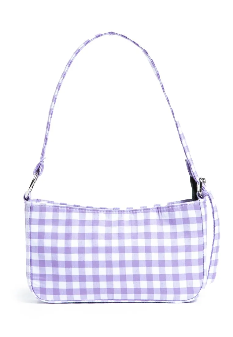 Gingham Shoulder Bag Lilac