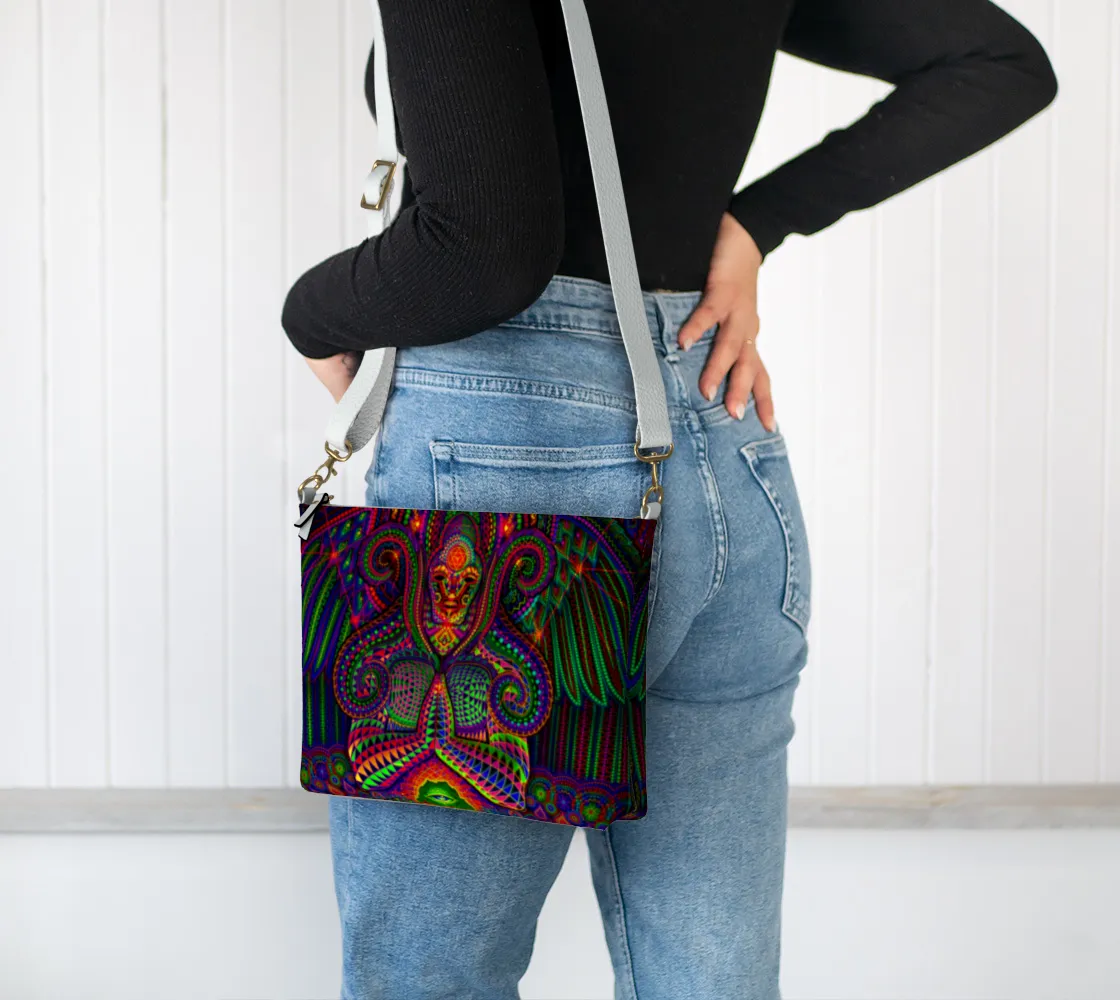 GOD SOURCE VEGAN LEATHER CORSSBODY PURSE | SALVIA DROID