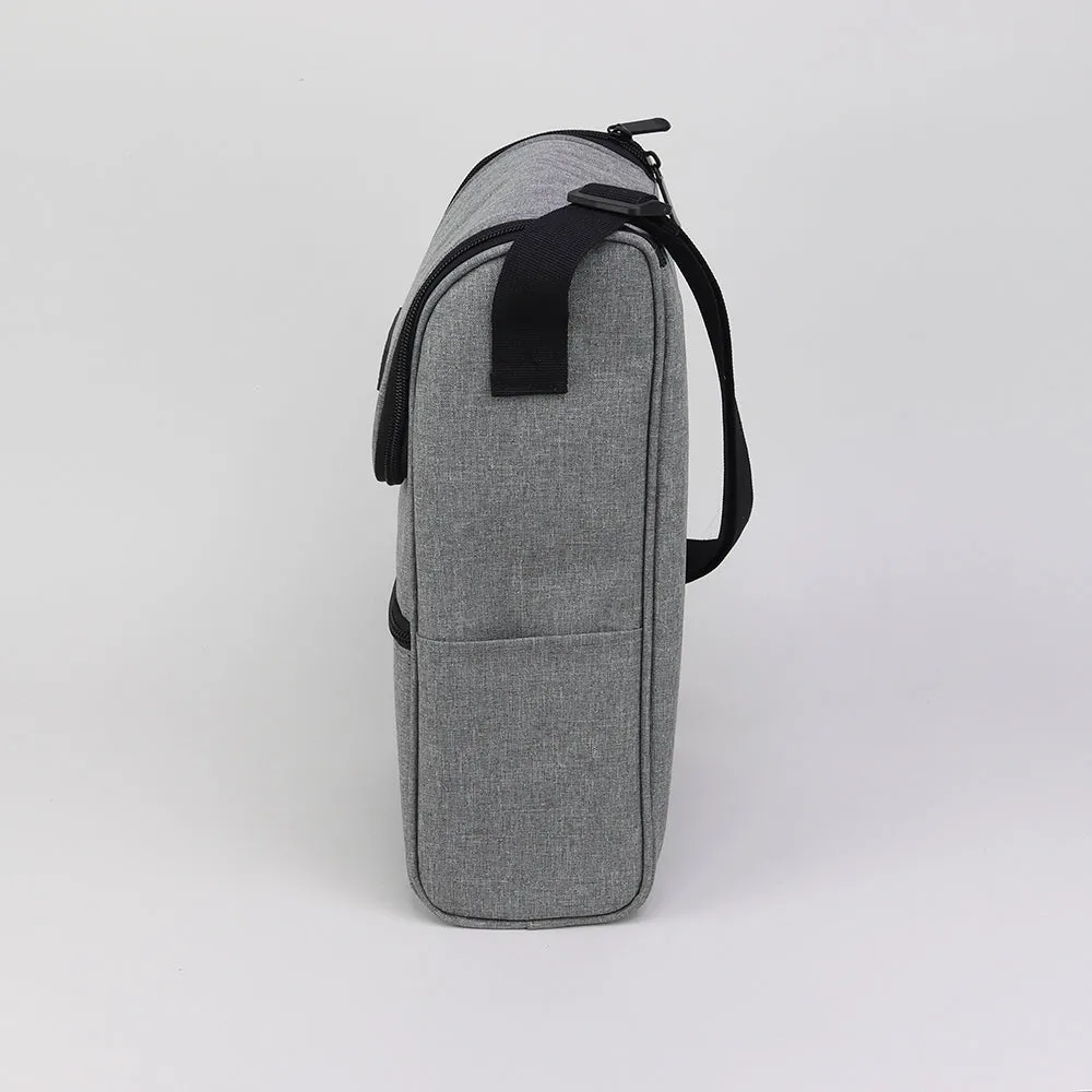 Grey Wine Bottle Cooler Bag