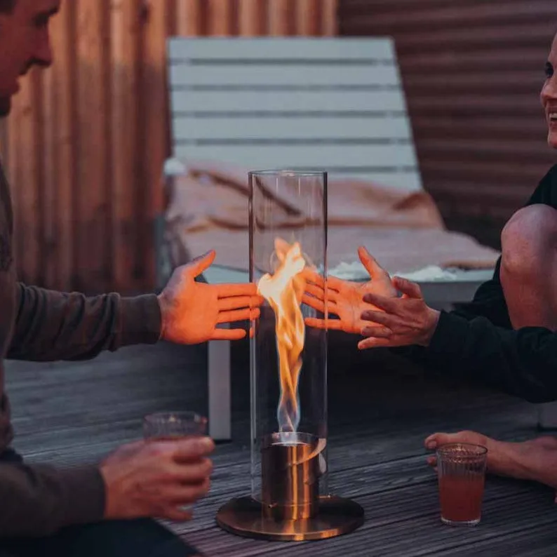 Höfats SPIN 120 Table-Top Fire in Gold