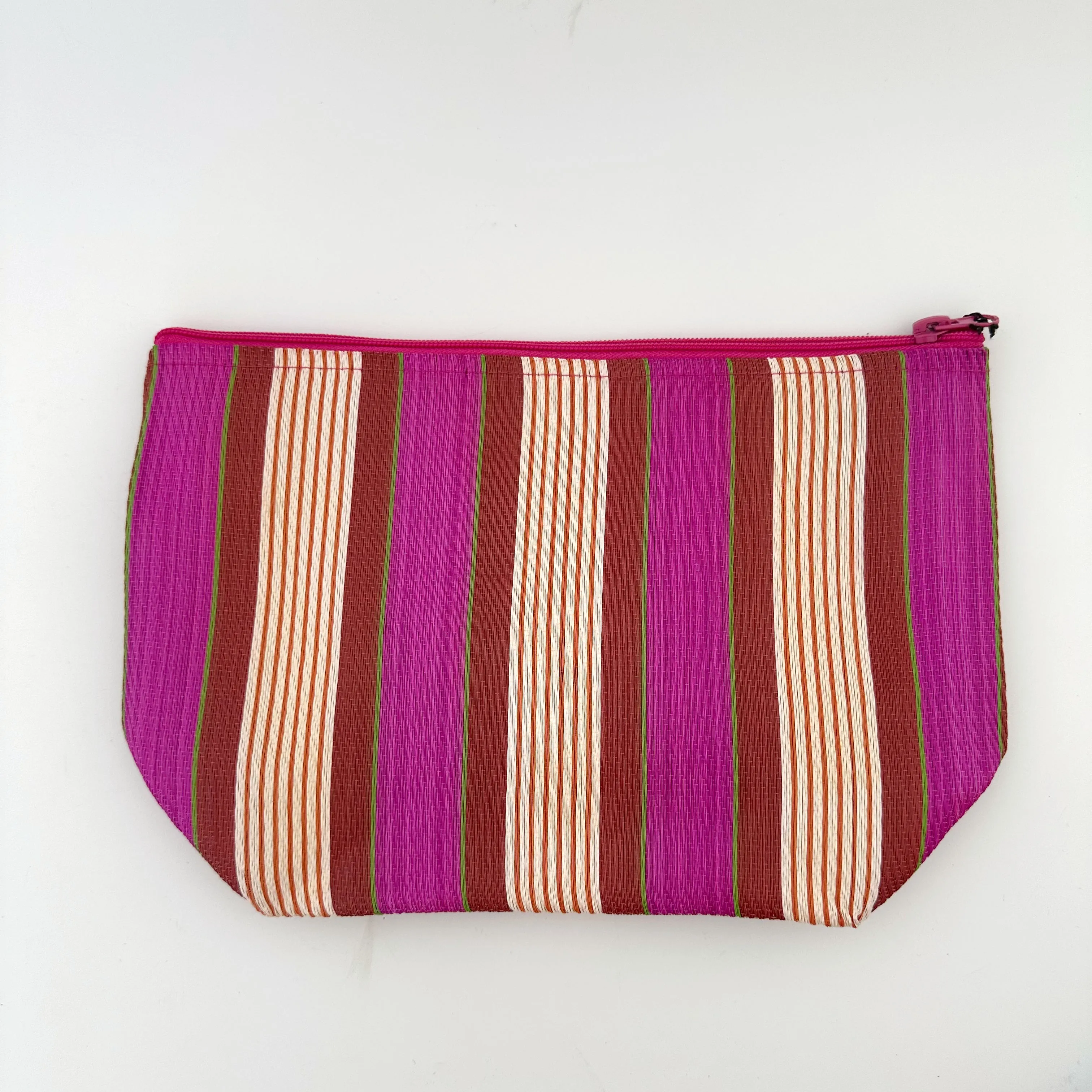 HOLA RECYCLED POUCH: PINK/ RED