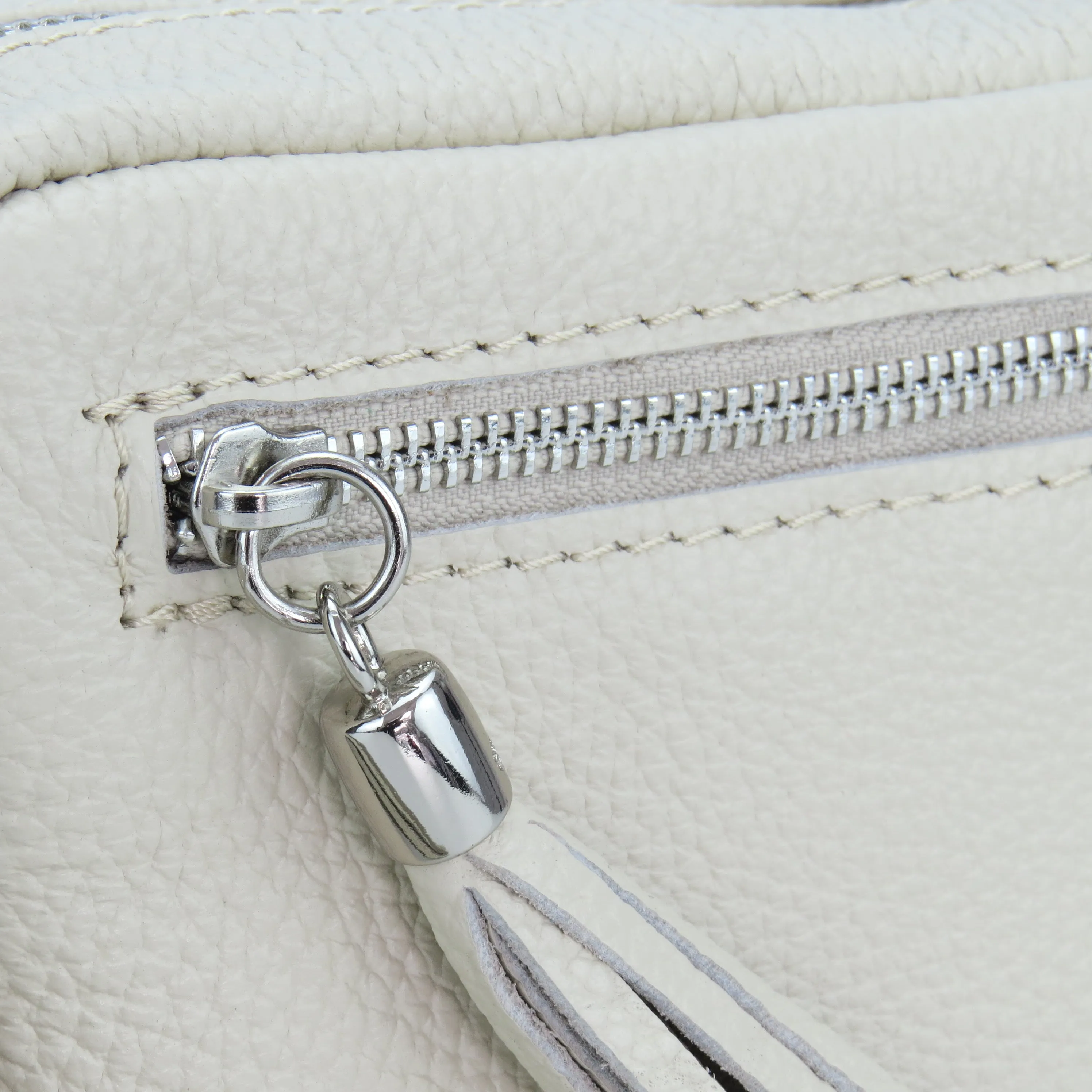 Italian Leather Cross Body Camera Bag