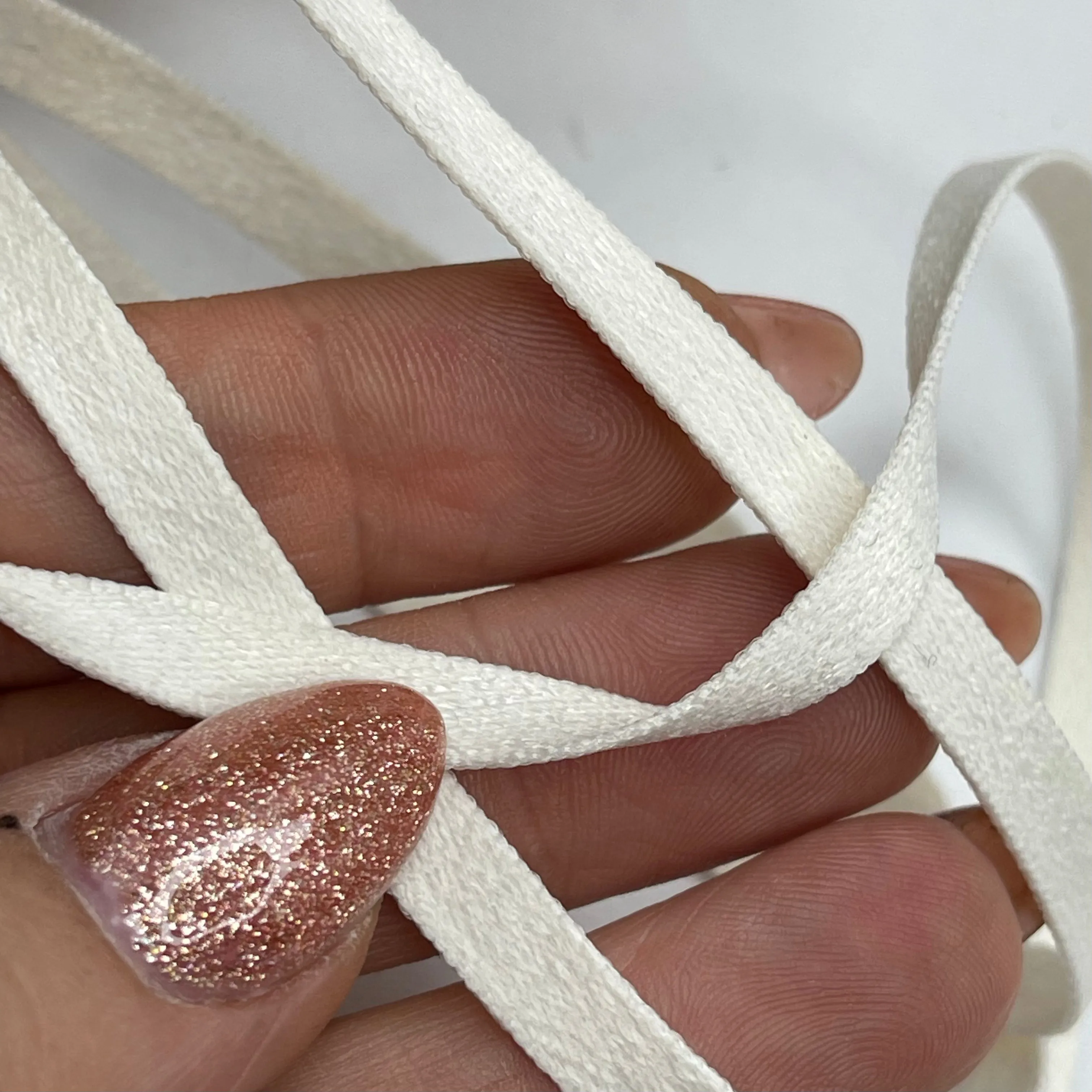 Ivory Vegan Suede Ribbon