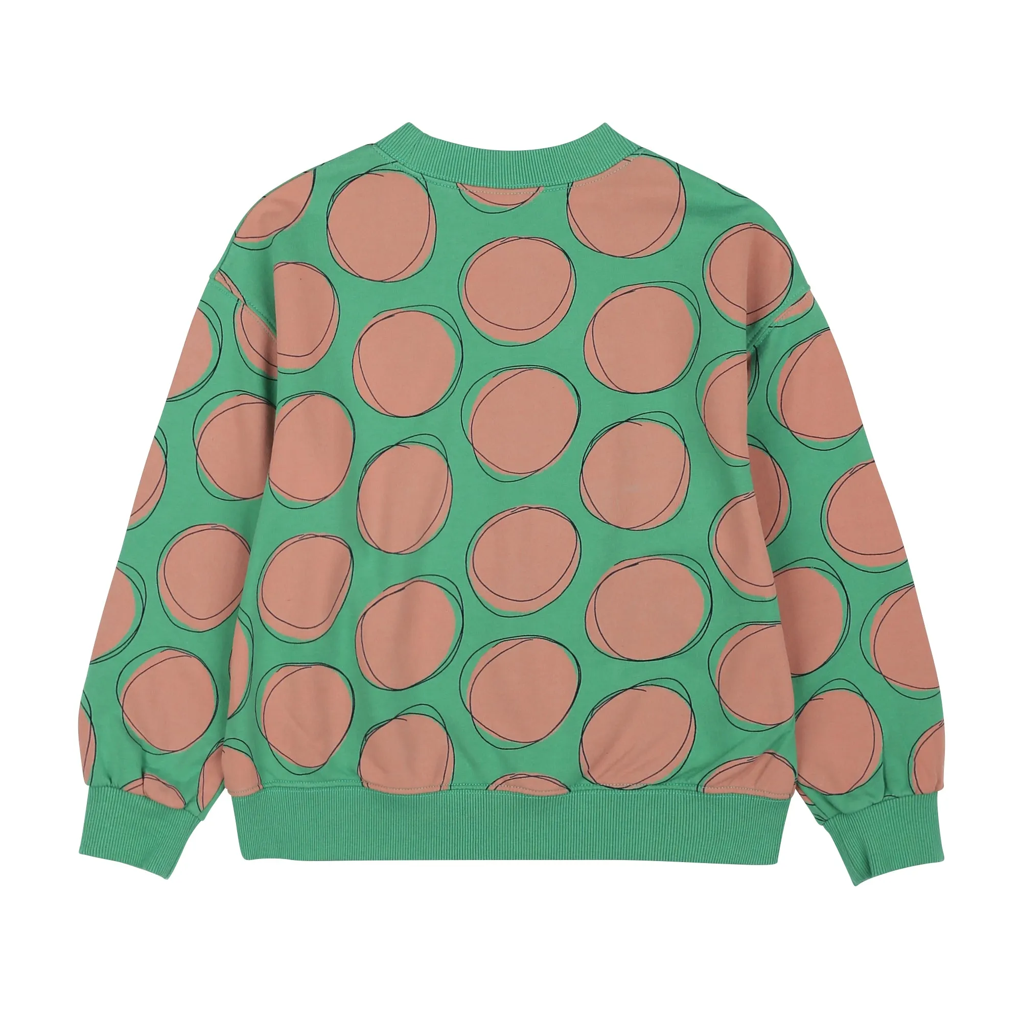 Jelly Mallow Pink Dot Sweatshirt | Green